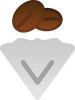 Kaffeefilter-Vektor-Icon-Design vektor