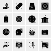 16 universelle Business-Icons Vektor kreative Icon-Illustration zur Verwendung in Web- und Mobilprojekten