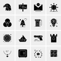 16 universelle Business-Icons Vektor kreative Icon-Illustration zur Verwendung in Web- und Mobilprojekten