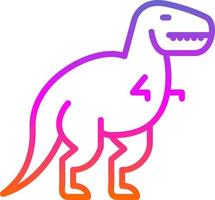 Dinosaurier-Vektor-Icon-Design vektor