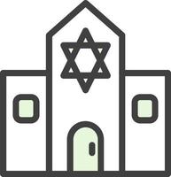 Synagoge-Vektor-Icon-Design vektor