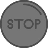 Stop-Kreis-Vektor-Icon-Design vektor