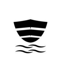 Kreuzfahrtschiff-Logo vektor