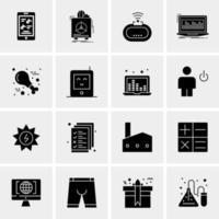 16 universelle Business-Icons Vektor kreative Icon-Illustration zur Verwendung in Web- und Mobilprojekten