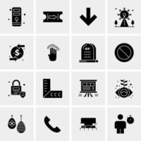 16 universelle Business-Icons Vektor kreative Icon-Illustration zur Verwendung in Web- und Mobilprojekten