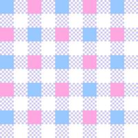 söt pastell fyrkant rosa blå abstrakt form element gingham mini kolla upp rutig tartan pläd scott sömlös mönster tecknad serie vektor illustration skriva ut bakgrund mode tyg picknick