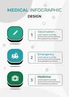 medicinsk infographic design mall vektor