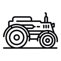 intelligentes modernes Traktorsymbol, Umrissstil vektor