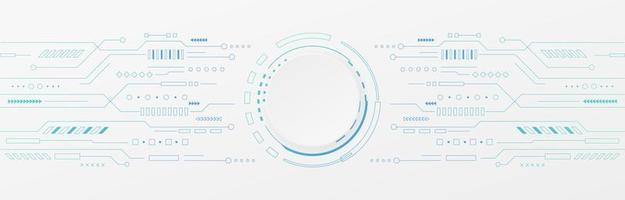 abstrakt teknologi bakgrund. Hej tech digital och kommunikation begrepp. vektor bakgrund design med krets linje. vektor illustration.