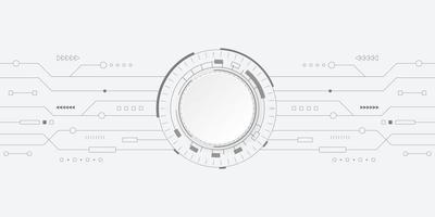 abstrakter Technologiehintergrund. Hi-Tech-Digital- und Kommunikationskonzept. Vektorhintergrunddesign mit Stromkreisleitung. Vektor-Illustration. vektor