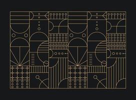 modernes geometrisches Art Deco. Vektor abstrakten geometrischen Hintergrund. Vektor-Illustration.