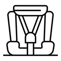 modernes Babyautositz-Symbol, Umrissstil vektor