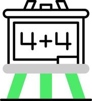 Whiteboard kreatives Icon-Design vektor