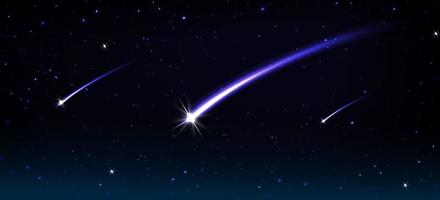 faller kometer, asteroider eller meteorer i Plats vektor