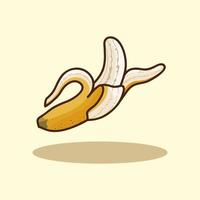 frische bananen hand gezeichnete karikaturillustration vektor