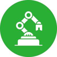 Industrieroboter kreatives Icon-Design vektor