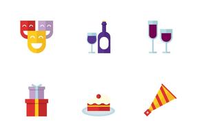 Party icon set vektor