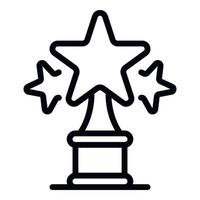 Star-Award-Symbol, Umrissstil vektor