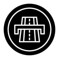 Autobahn-Glyphen-Symbol vektor