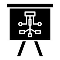 Strategie-Glyphe-Symbol vektor