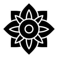 Amaryllis-Glyphe-Symbol vektor