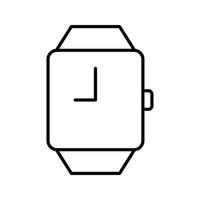 Einzigartiges, stilvolles Symbol für die Vektorlinie der Uhr vektor