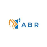 abr kredit reparatur buchhaltung logo design auf weißem hintergrund. abr kreative initialen wachstumsdiagramm brief logo konzept. abr Business Finance Logo-Design. vektor