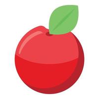 rotes Apfelsymbol, isometrischer Stil vektor