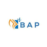 bap kredit reparatur buchhaltung logo design auf weißem hintergrund. bap kreative initialen wachstumsdiagramm brief logo konzept. Bap Business Finance Logo-Design. vektor