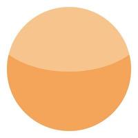 orange frukt ikon, isometrisk stil vektor