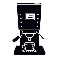 modern kaffe maskin ikon, enkel stil vektor