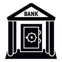 Banksafe-Symbol, einfacher Stil vektor