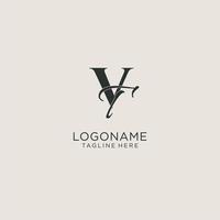 initialen vt buchstabe monogramm mit elegantem luxusstil. Corporate Identity und persönliches Logo vektor