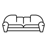 Hallensofa-Symbol, Umrissstil vektor