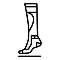sport strumpa ikon, översikt stil vektor