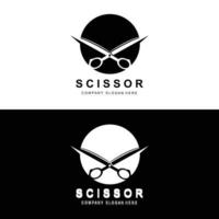 sax logotyp design, vektor illustration skärverktyg ikon klistermärke banner och frisör företag varumärke