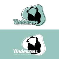 Unterwäsche-Logo, Damen-BH-Vektor, Damenmode-Design vektor