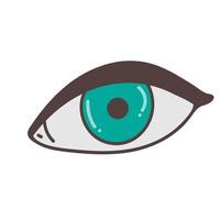 Auge-Vektor-Symbol. offenes Augensymbol, das Auge des Betrachters. Vektor-Symbol Webdesign-Symbol. Symbol des menschlichen Auges. vektor