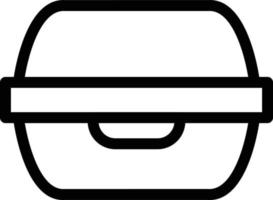 Lunchbox-Vektorillustration auf einem Hintergrund. Premium-Qualitätssymbole. Vektorsymbole für Konzept und Grafikdesign. vektor