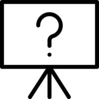 Fragetafel-Vektorillustration auf einem Hintergrund. Premium-Qualitätssymbole. Vektorsymbole für Konzept und Grafikdesign. vektor