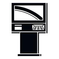 Street atm-Symbol, einfacher Stil vektor