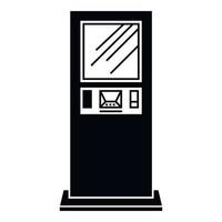 geldautomatensymbol, einfacher stil vektor