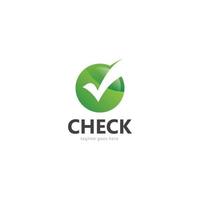 Checkliste Häkchen Check Logo Vorlage Vektor