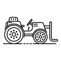 Farmlift-Traktor-Symbol, Umrissstil vektor
