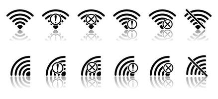 Wi-Fi-Netzwerk-Icon-Design kostenloser Vektor-Download vektor