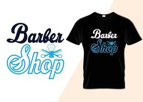 barberare affär typografi t-shirt design vektor