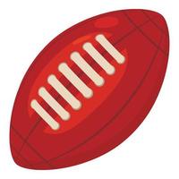 Rugby-Ball-Symbol, Cartoon-Stil vektor