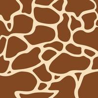 Giraffenhautmuster. Stoffdruckvorlage für wilde Natur. Giraffenmuster. Tierhautdruck. Tierwelt. Muster mit Giraffenmotiven. vektor