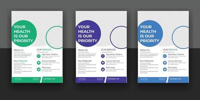 medizinische, zahnmedizinische, medizinische flyer, broschüre kostenloser download vektor