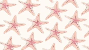 Sterne Fisch Meerestiere Hintergrund Vektor Illustration Kunst